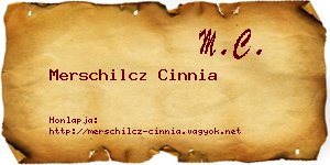 Merschilcz Cinnia névjegykártya